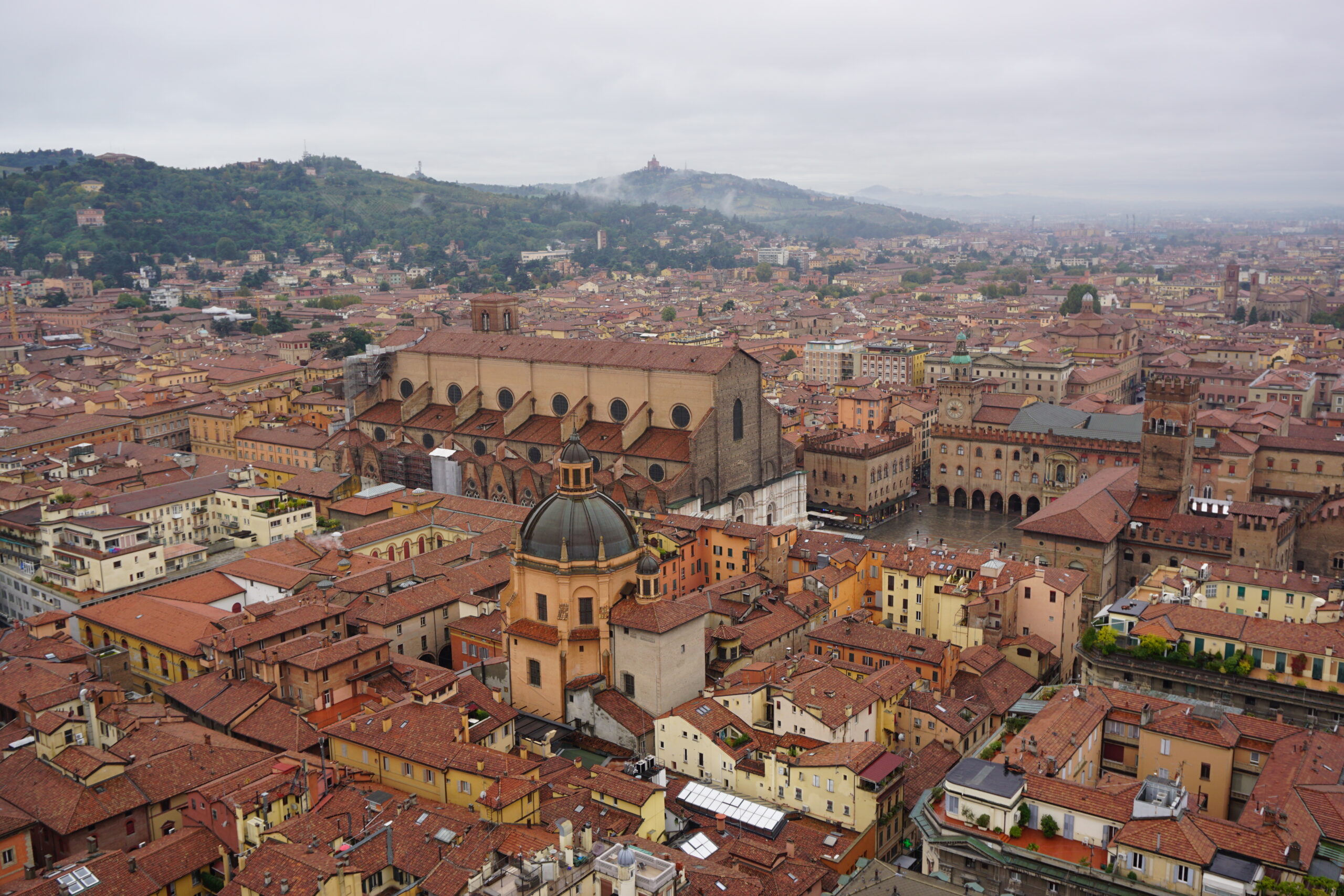 Panorama over Bologna, seen from Torre Asinelli Panorama over Bologna, seen from Torre Asinelli