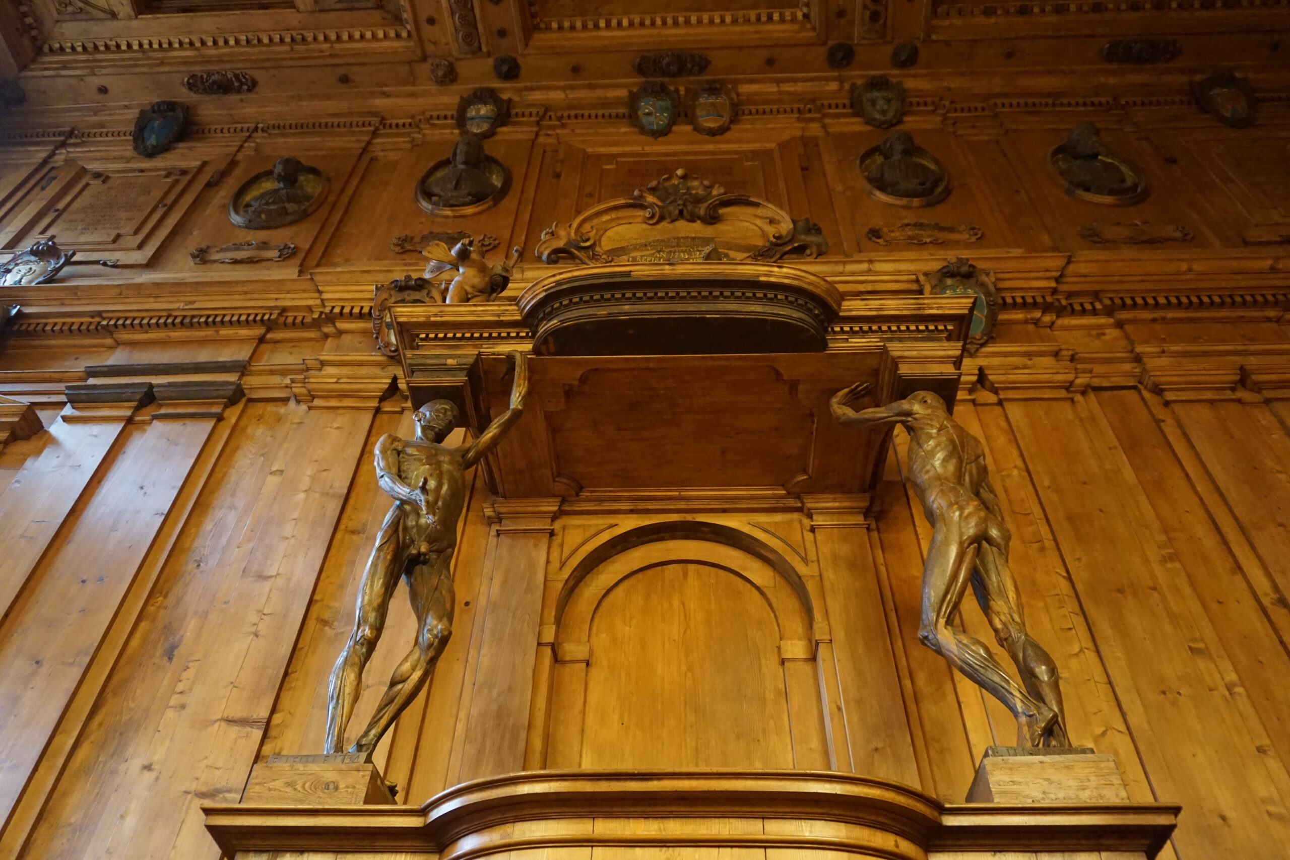 Inside Anatomical Theater, Palazzo Archiginnasio - Bologna Inside Anatomical Theater, Palazzo Archiginnasio - Bologna