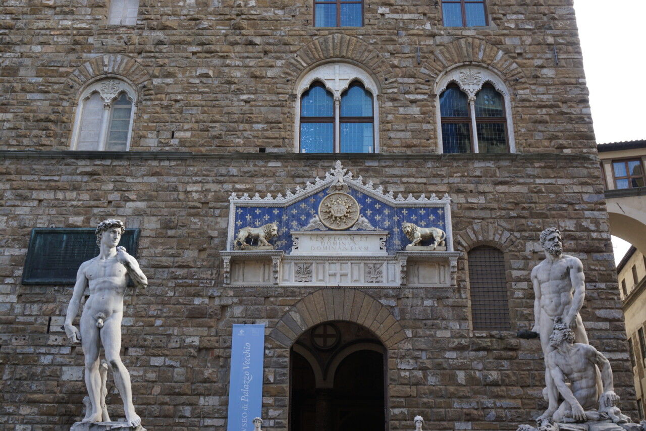 Entrance to Palazzo Vecchio - Florence Entrance to Palazzo Vecchio - Florence