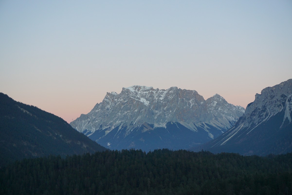 View of Zugspitze from Austrian soil