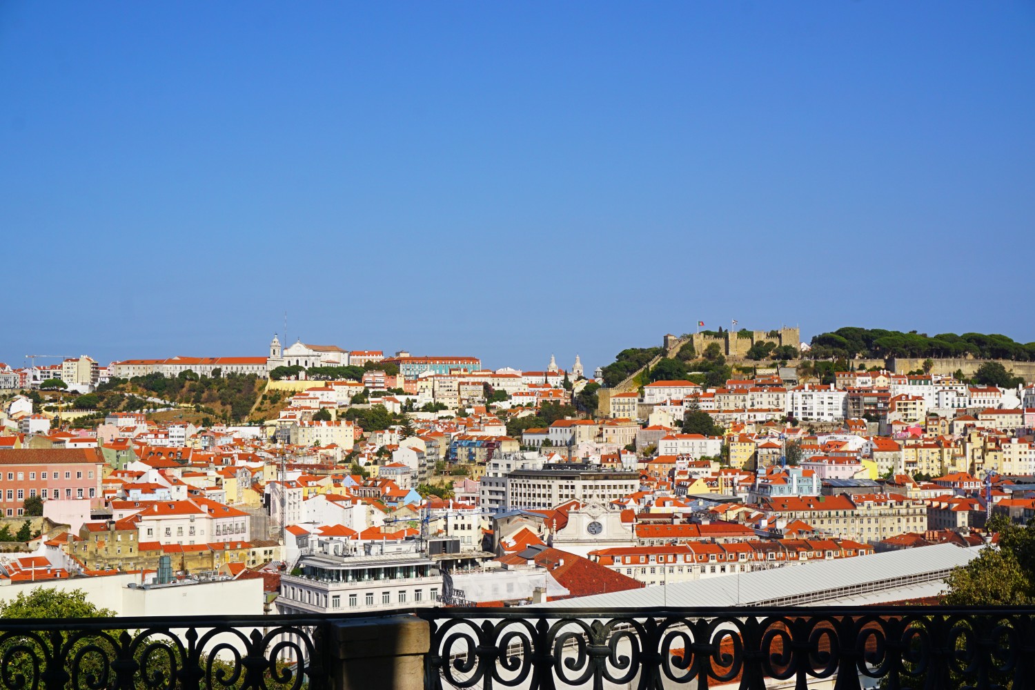 Lisbon seen from Miradouro de São Pedro de Alcântara Lisbon seen from Miradouro de São Pedro de Alcântara