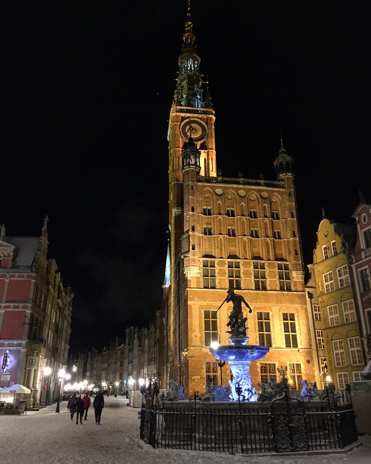 Main Town Hall and Neptune's Fountain, Gdańsk Main Town Hall and Neptune's Fountain, Gdańsk